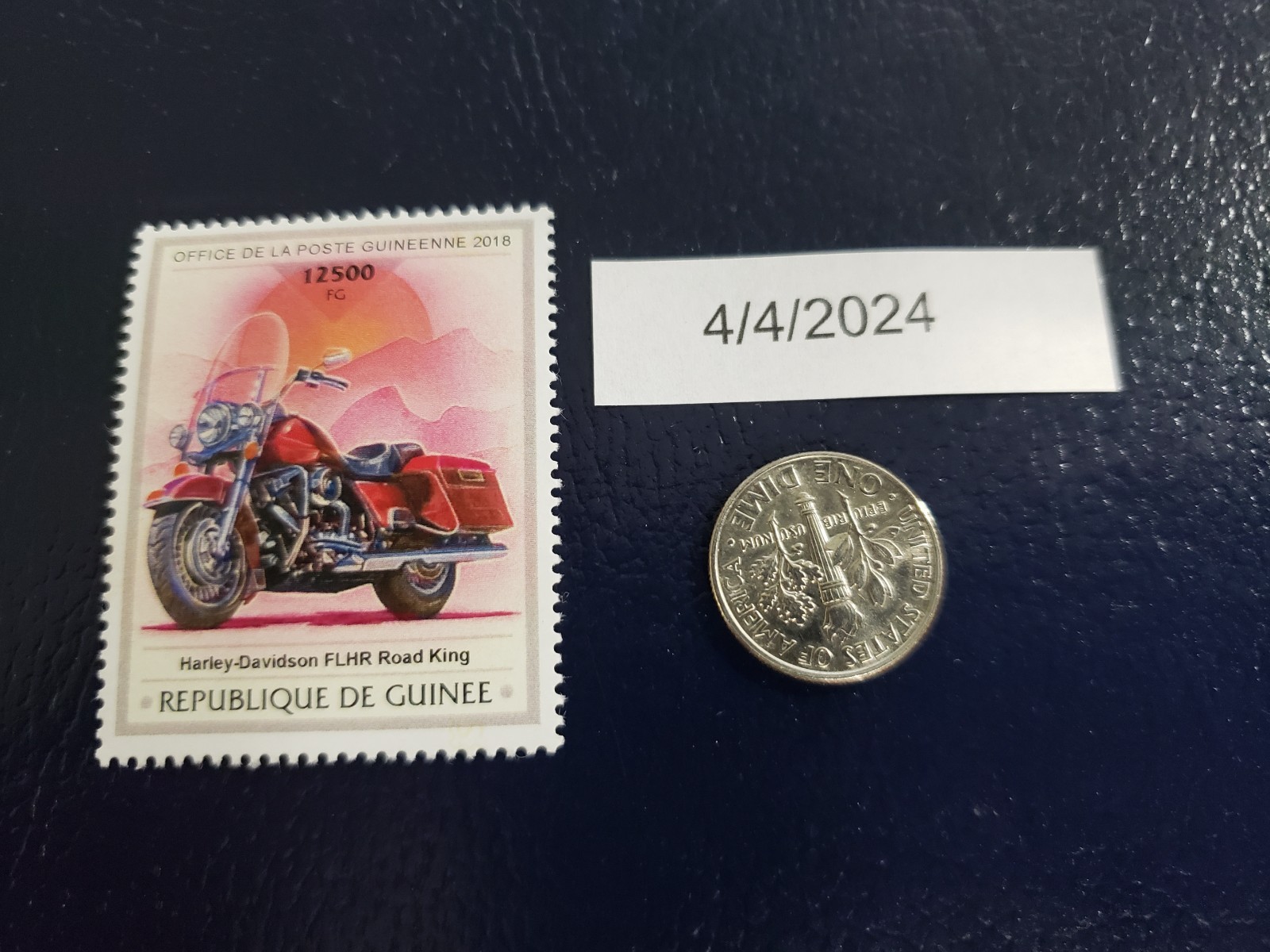Harley-Davidson FLHR Road King Motorcycle 2018 Republique De Guinee Stamp