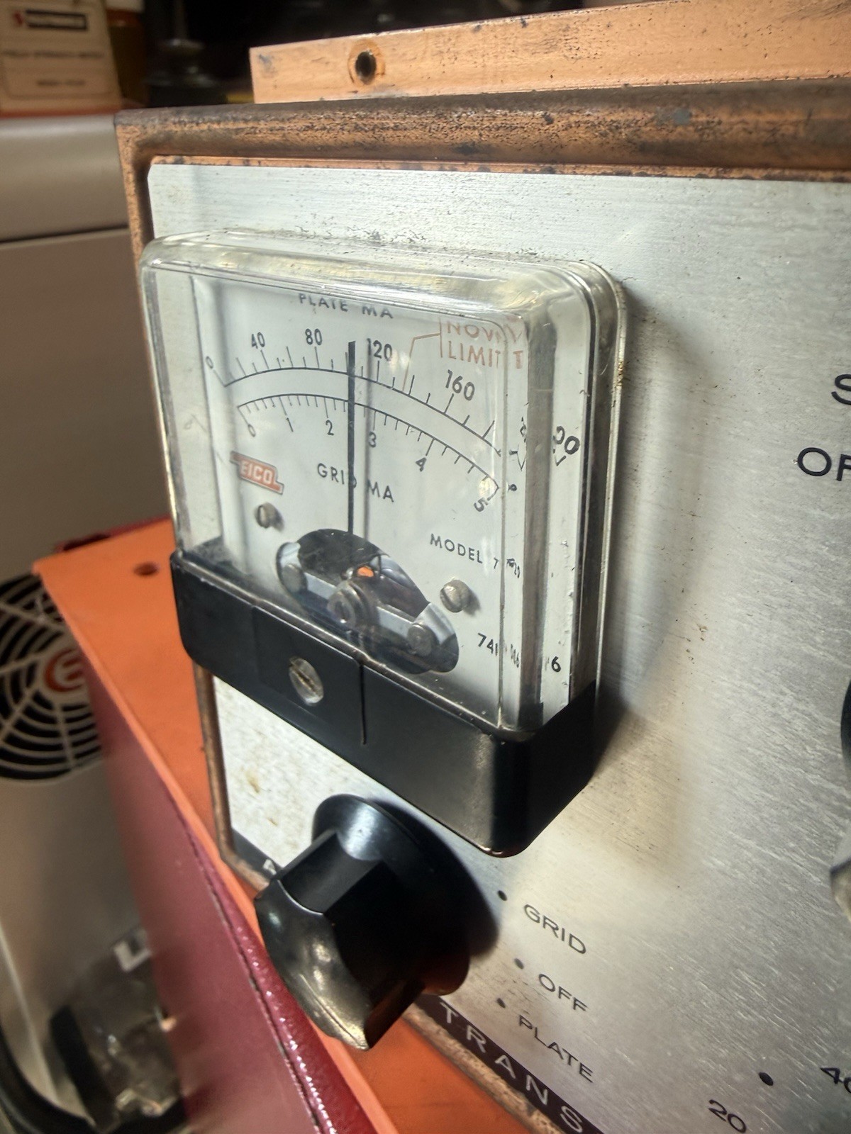 EICO CW AMATEUR TRANSMITTER MODEL 720 Ham Radio Works On 40 Low Output