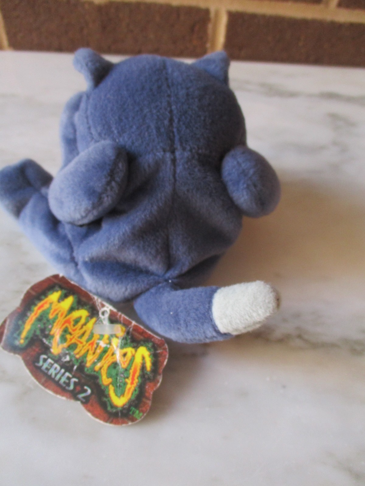 Meanies Series 2 Peeping Tom Cat Bean Bag 5" Sit Plush-Idea Factory1998 Vintage