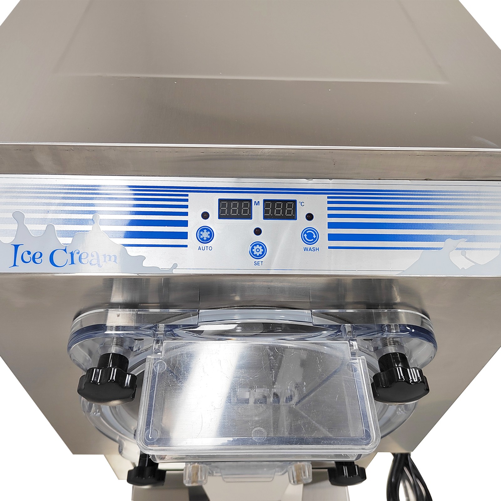 Hard-Serve Ice Cream Maker Commercial Ice Cream Machine 18-25 L/H Yield 110V