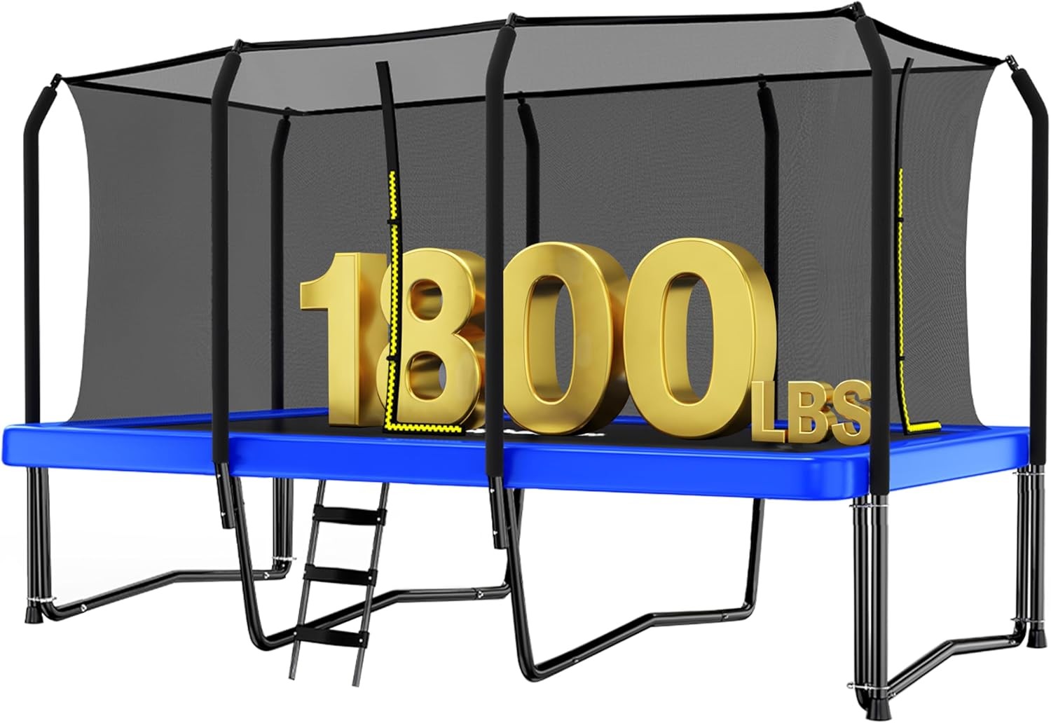Zupapa 1800LBS Weight Capacity Rectangle Trampoline 10x17FT 9X15FT 8X14FT