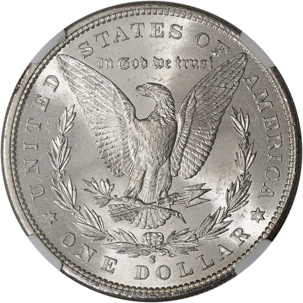 1881-S US Morgan Silver Dollar $1 - NGC Brilliant Uncirculated