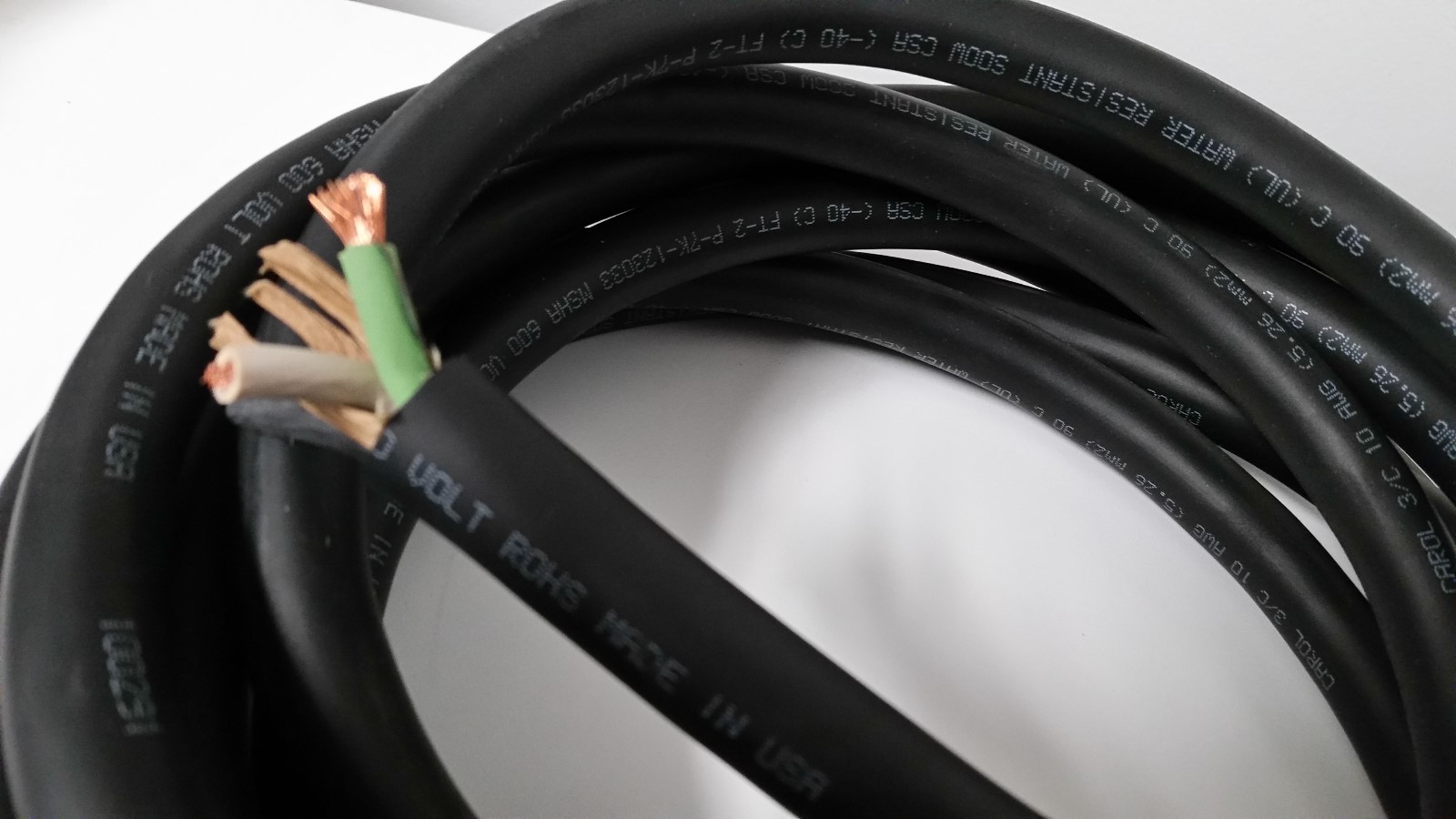 10/3 SOOW 10 AWG 25 FEET USA Portable Outdoor Indoor 600 V Flexible Wire Cable