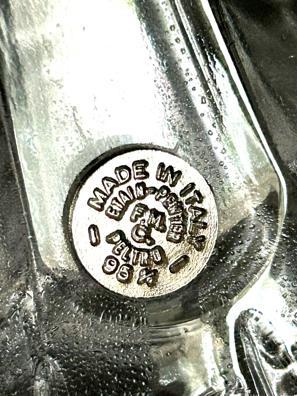 Glass Crystal Decanter Dragon Handle 11.5" Tall Italy