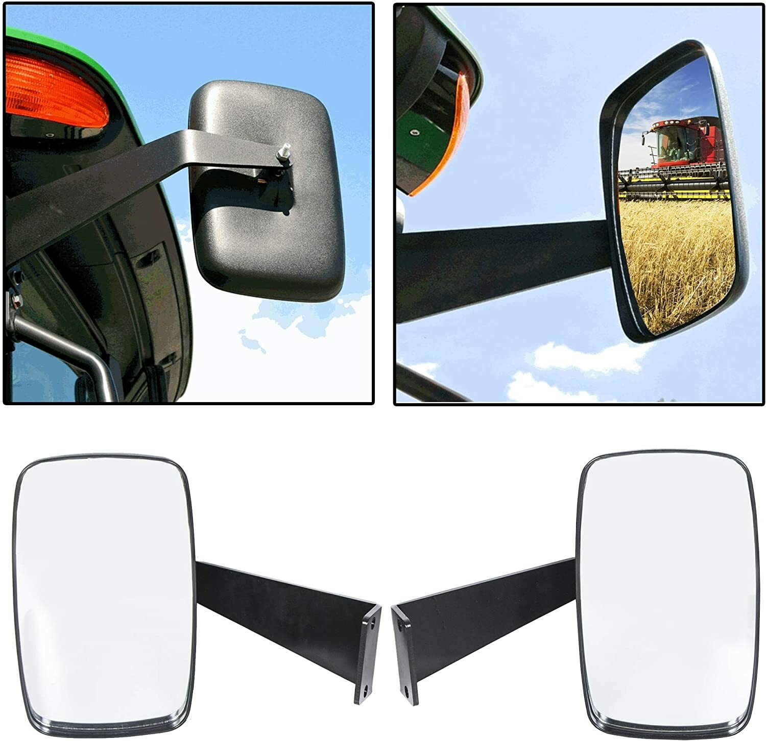 UTV Tractors Rear View Side Mirrors For John Deere 5000 6000 Series #DM2455000