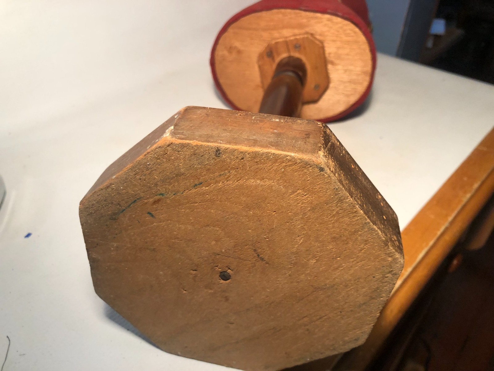 Antique Half Scale Miniature Mannequin Dress Form w Stand Counter Top