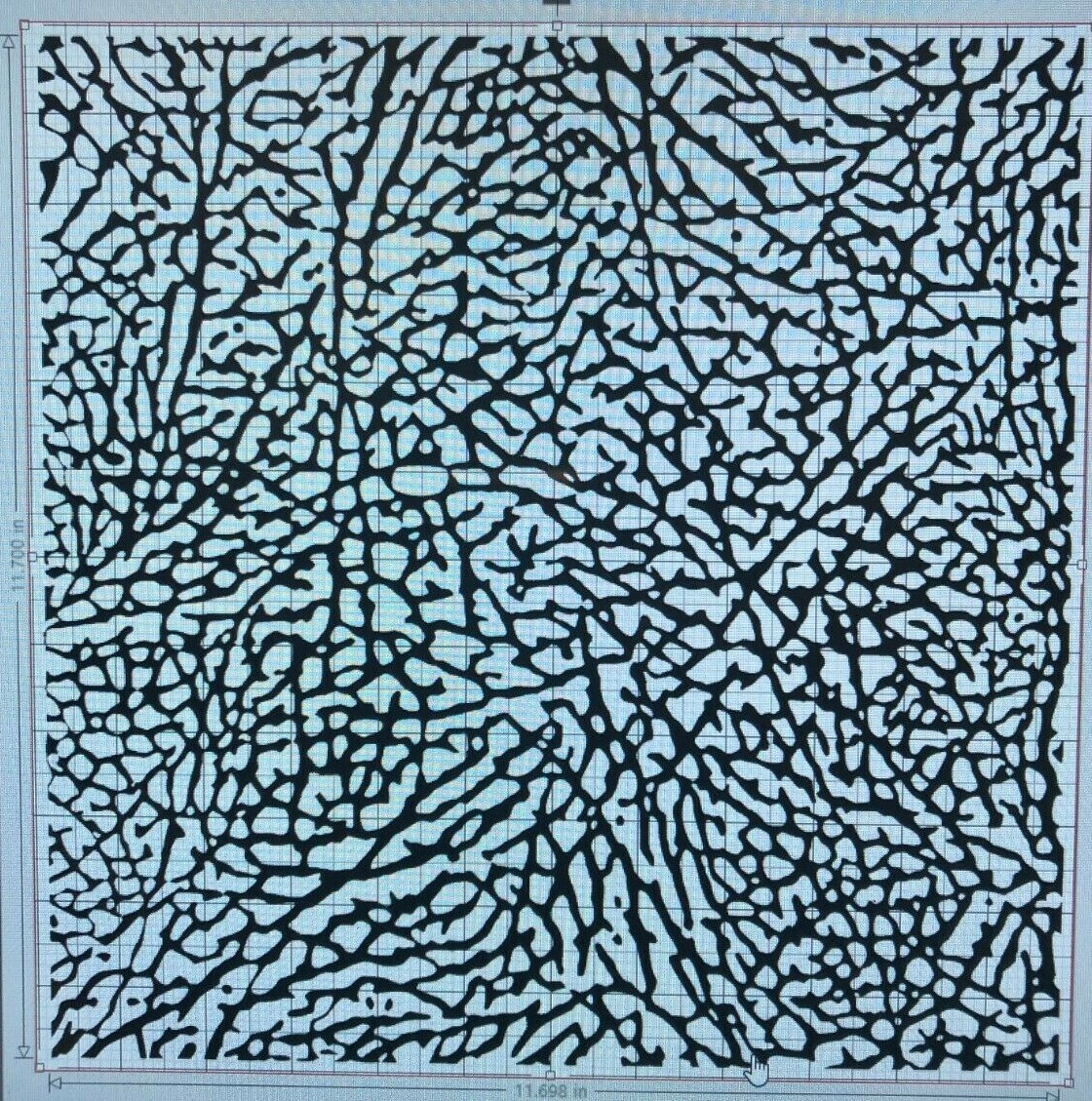 ELEPHANT PRINT JORDAN CEMENT VINYL STENCIL FOR SHOES SMALL PROJECT (LOOSE PATRN)