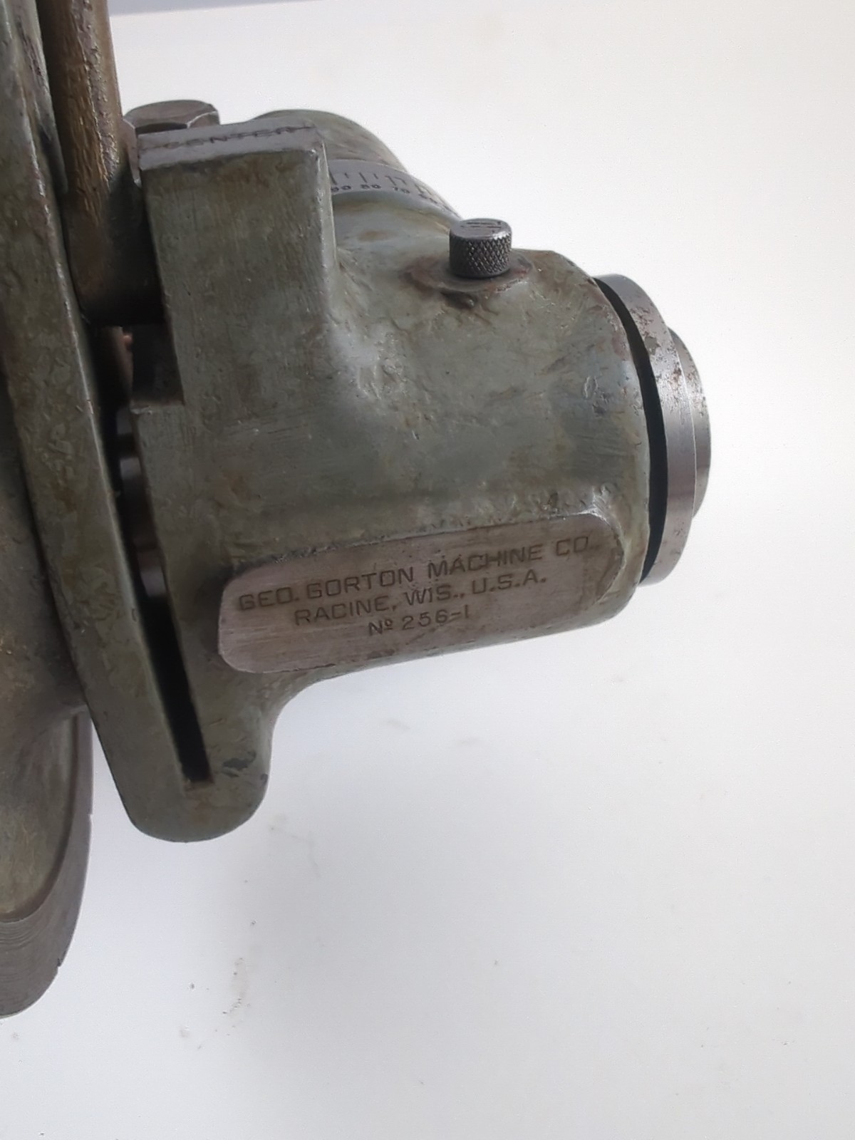 Geo Gorton Indexing Work Head Grinding Pantograph Engraving Fixture Rotary 256-1