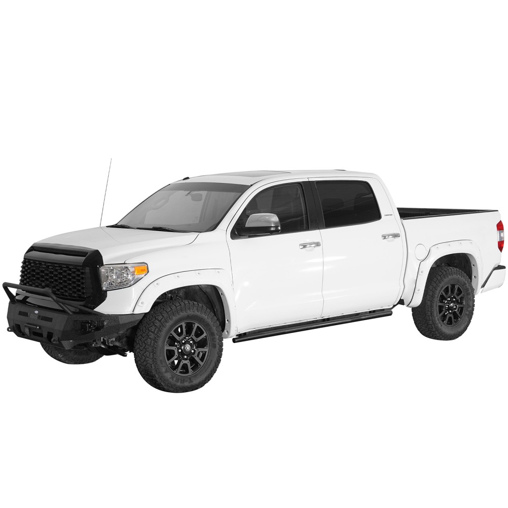 Fit 2007-2021 Toyota Tundra Crew Cab 4-door 2Pcs Steel Tube Slider Rocker Guards