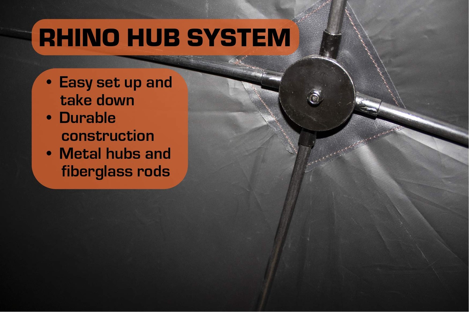 Rhino R100-RTE 2 Man, 5 Hub Design with Shoot Through Mesh Windows-Realtree Edge
