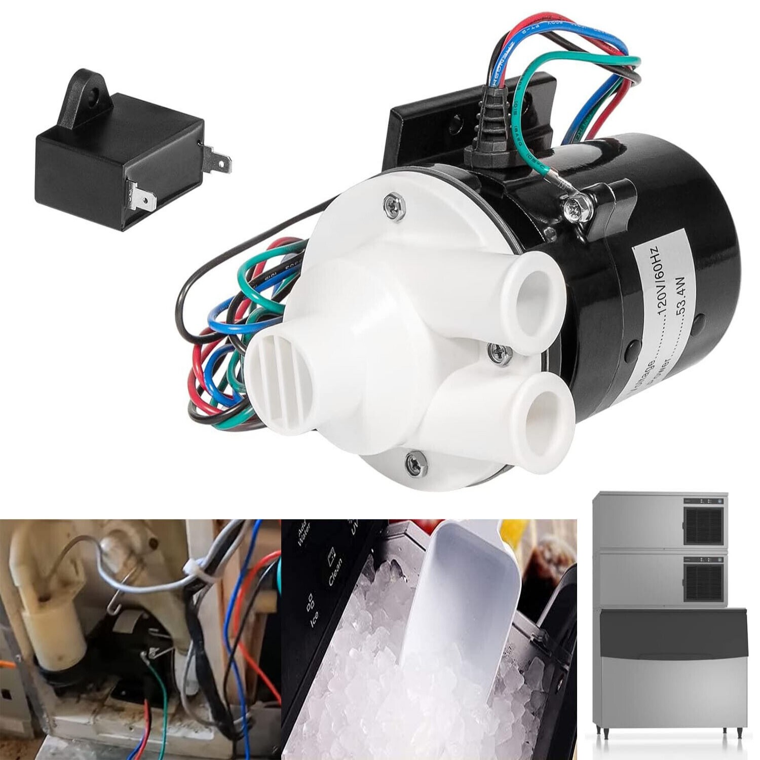 Water Pump Motor Assembly for Hoshizaki Ice Machine KM-450 KM-900 APTA92P10WD1🌟