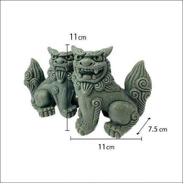 Shisa Ishiganto Lion Dog Statue Entrance Ornament Talisman Mini Okinawa Japan