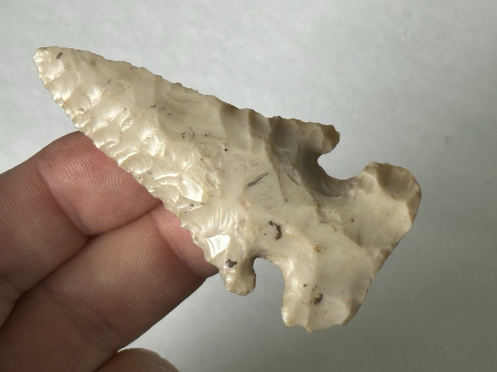 INCREDIBLE ARCHAIC FLINT RIDGE THEBES FOUND IN ILLINOIS IN 1898 ARROWHEAD