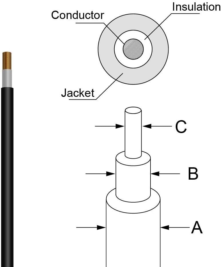Newpowa Solar Panel Extension Cable 10 AWG Wire with Connectors - 100ft