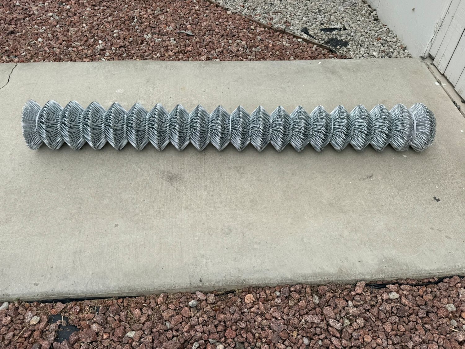 Sandbaggy 6 ft x 50 ft Galvanized Chain Link Fence Roll - 11.5 Ga (Will Call)