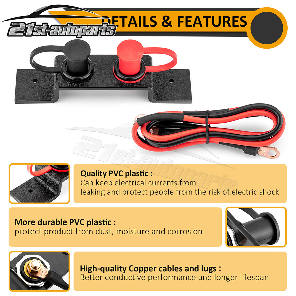 For Can-Am Maverick X3 Remote Battery Terminal Relocation Kit Battery Jump Post