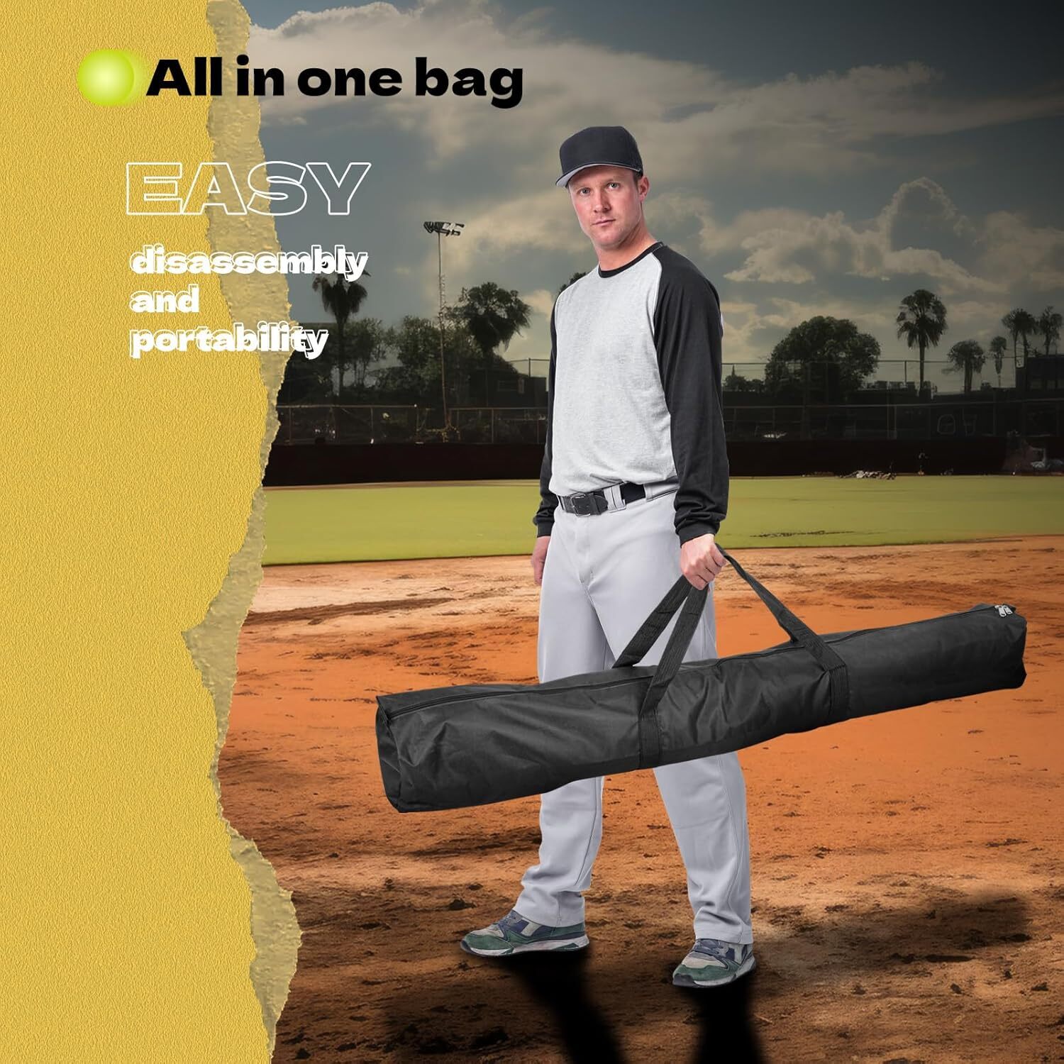 Baseball Softball Swing Trainer Aid, Adjustable Baseball Training Equipment