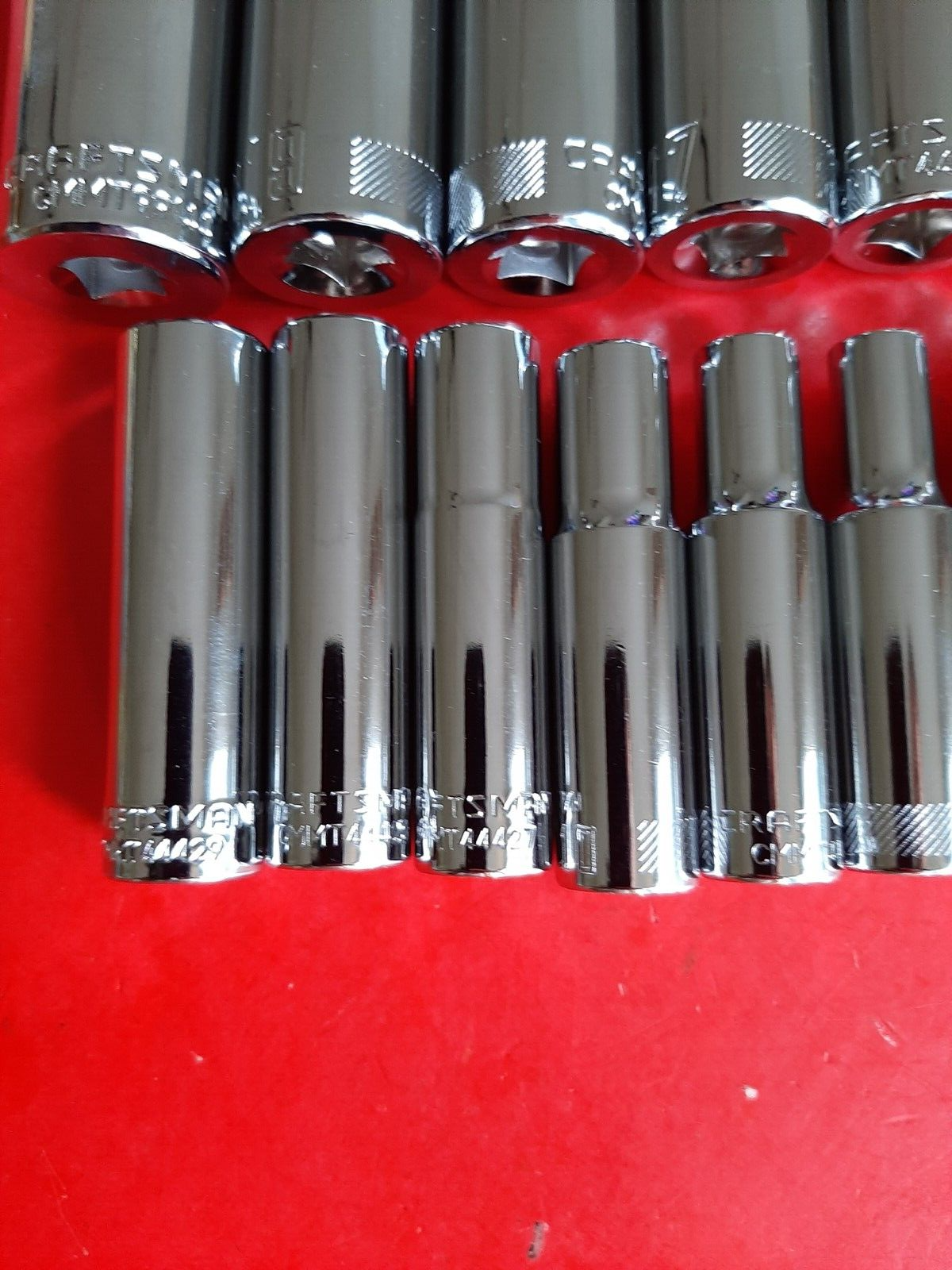 NEW Craftsman Tools 15 Piece Deep 3/8" METRIC MM 6 Point Socket Set 6-19mm +21mm