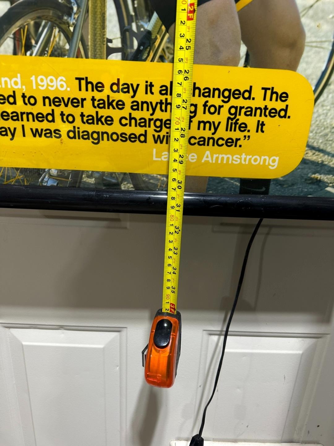 1996 Trek Bicycle Dealer LANCE ARMSTRONG back lit DISPLAY SIGN Nike 10/2