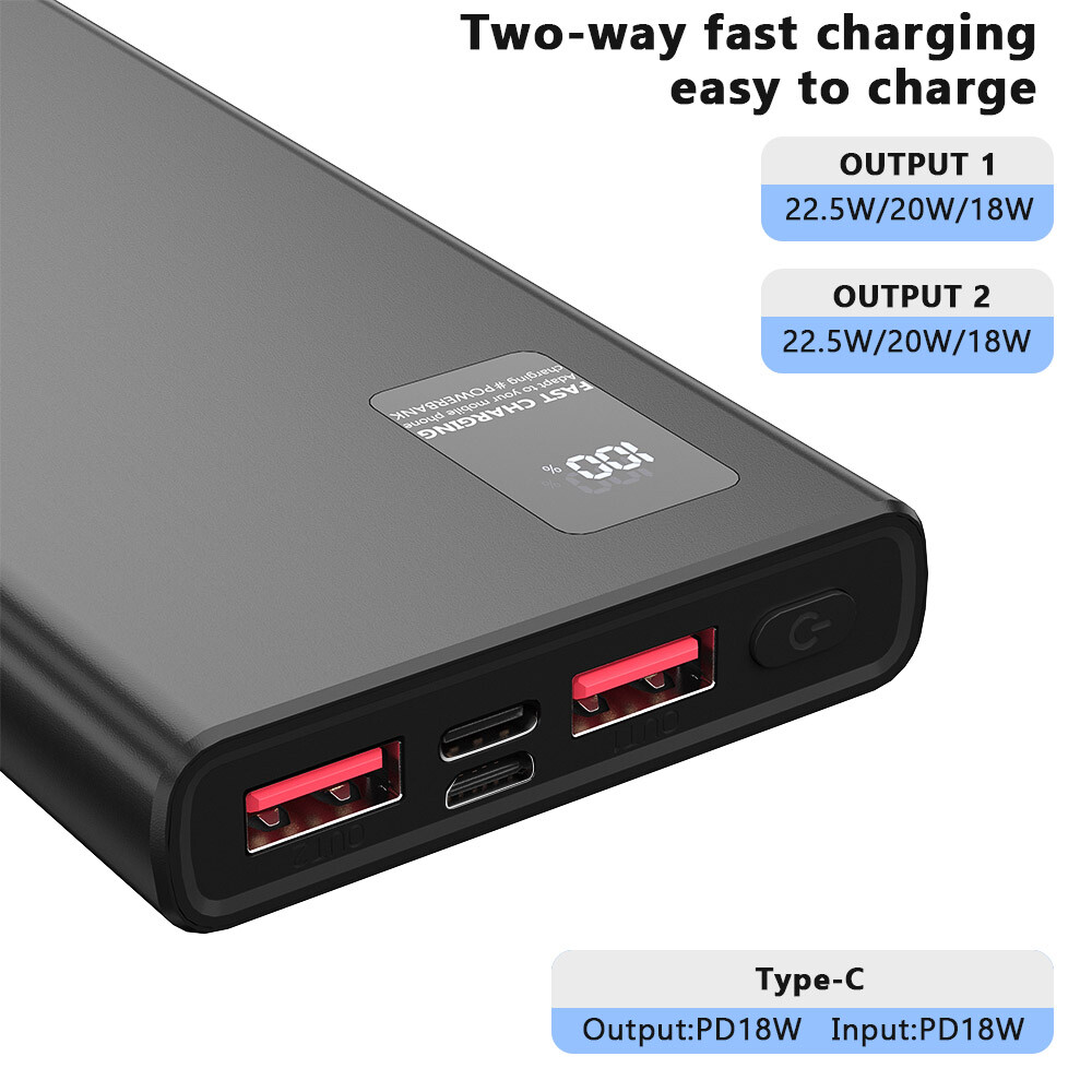 9000000mAh Portable Power Bank 2 USB External Battery Charger For Cell Phone
