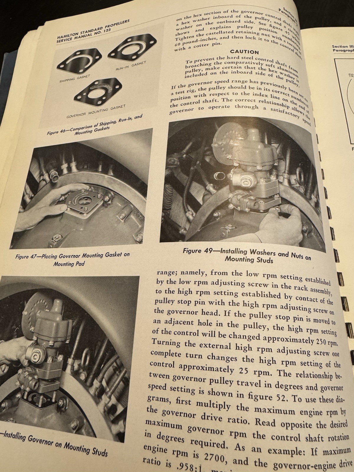 Hamilton Standard Propellers Service Manual 123 Hydromatic Feathering 1944