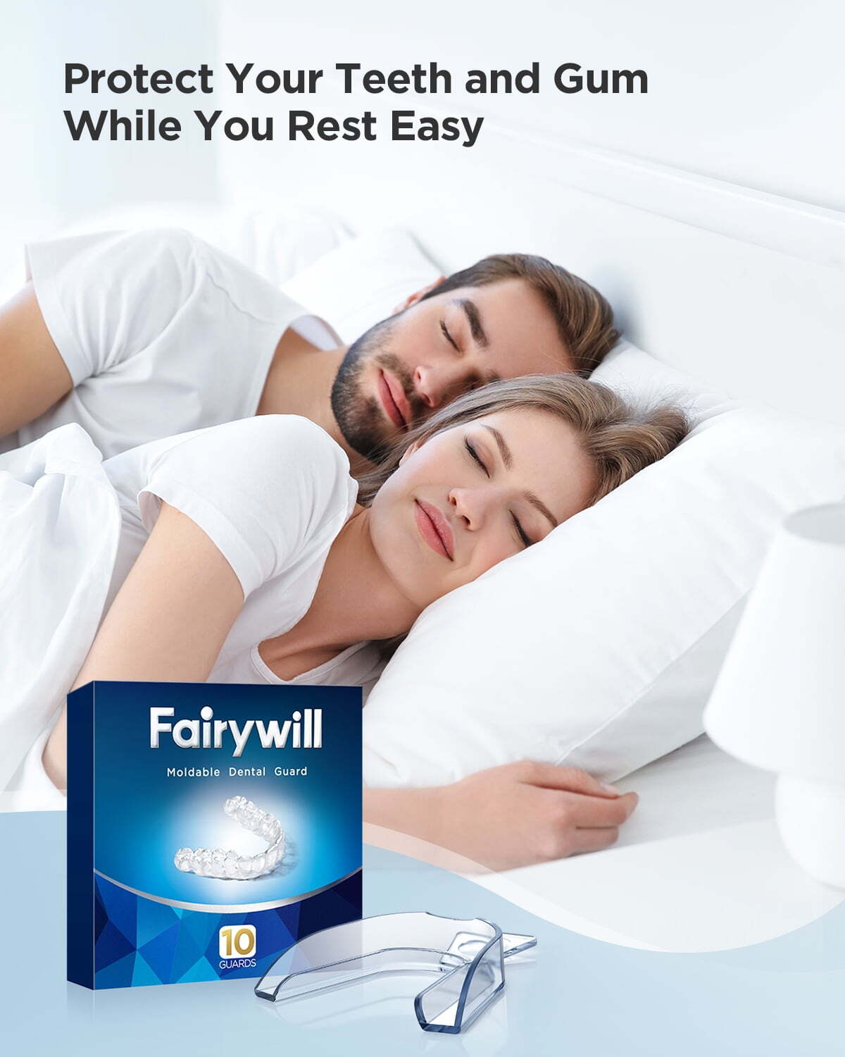 Fairywill Mouth Guard for Grinding Teeth Night Guards Whitening Trays 10 Packs