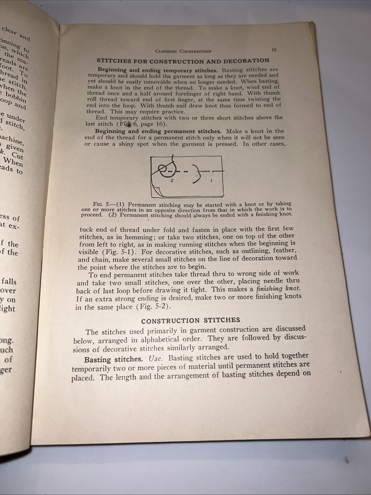 Clothing Construction Mary C. Whitlock 1933 Vintage Sewing Dressmaking Pattern