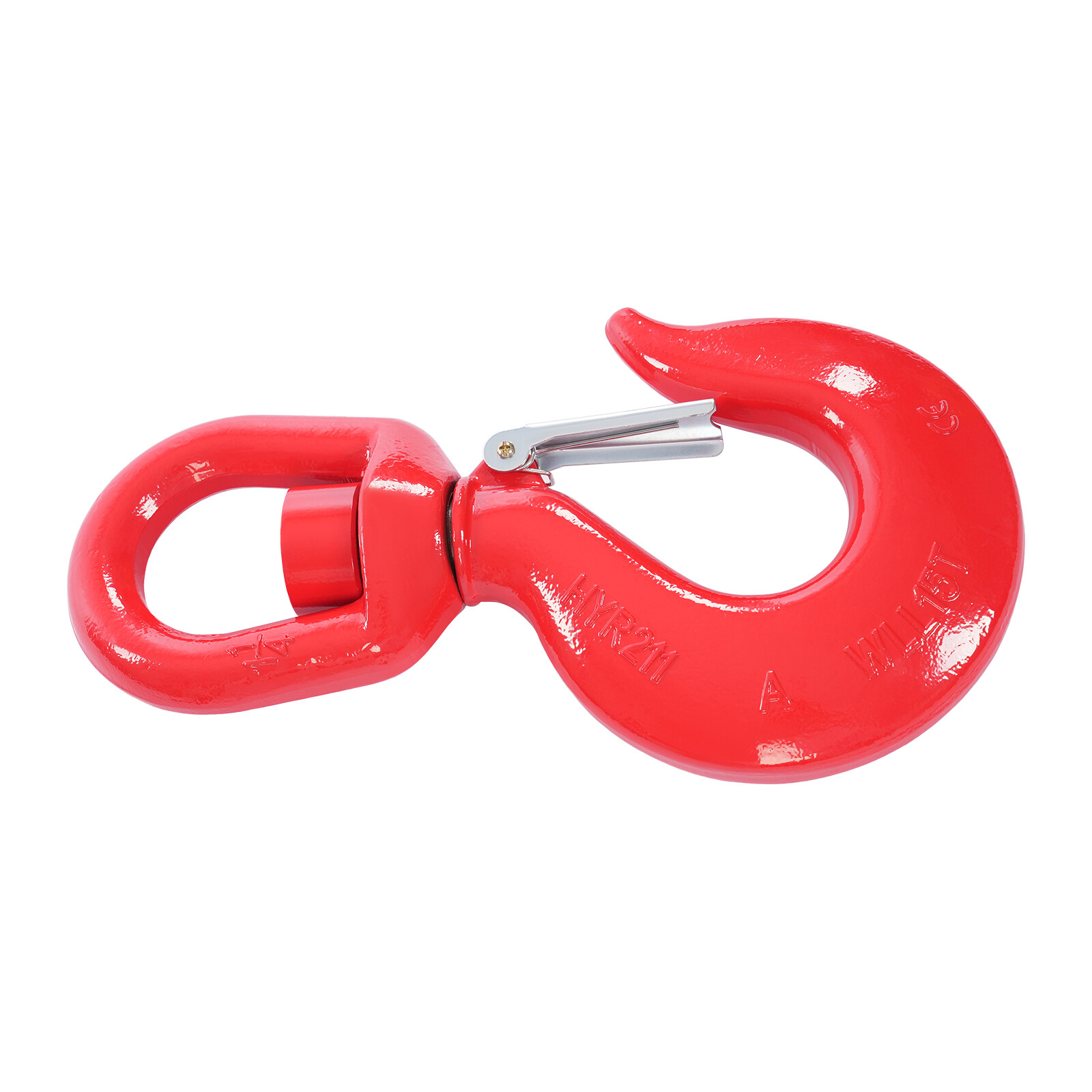 15 Ton Swivel Lifting Hook Heavy Duty Round Rotating Hook with Safety Latch