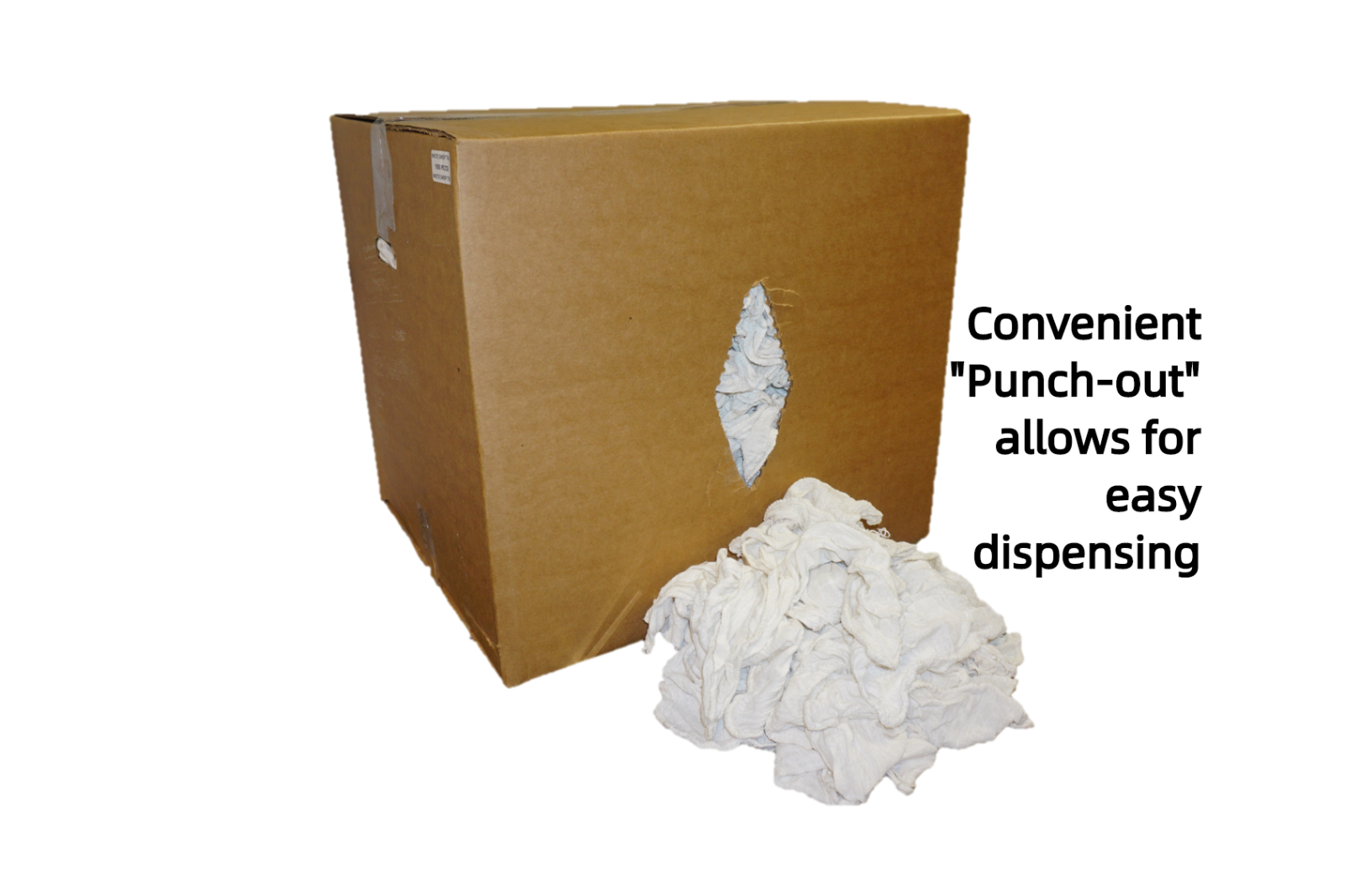 1000 New Industrial Shop Rags Cleaning Towels White Large 12x14 Towel B-Grade