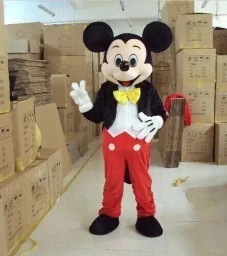 Hot Mickey Mouse Mascot Costume Adult Size Party Dress Suit Halloween