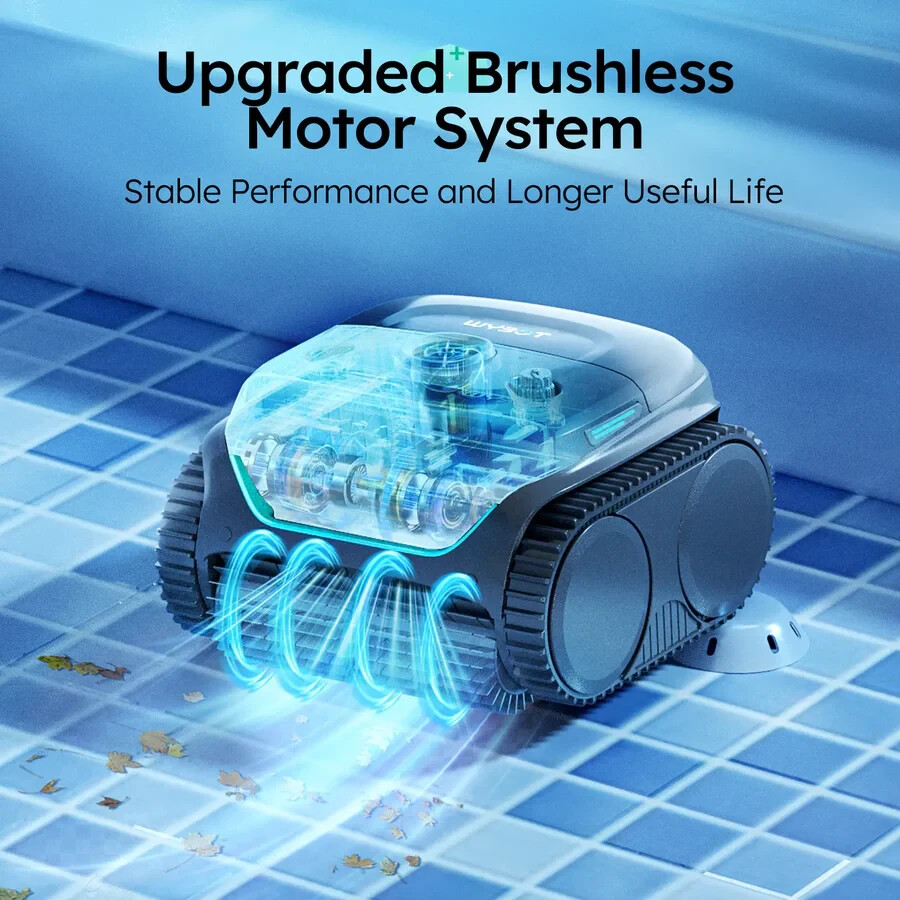 WYBOT C2 Robotic Pool Cleaner, Cordless Pool Vacuum for Inground Pools