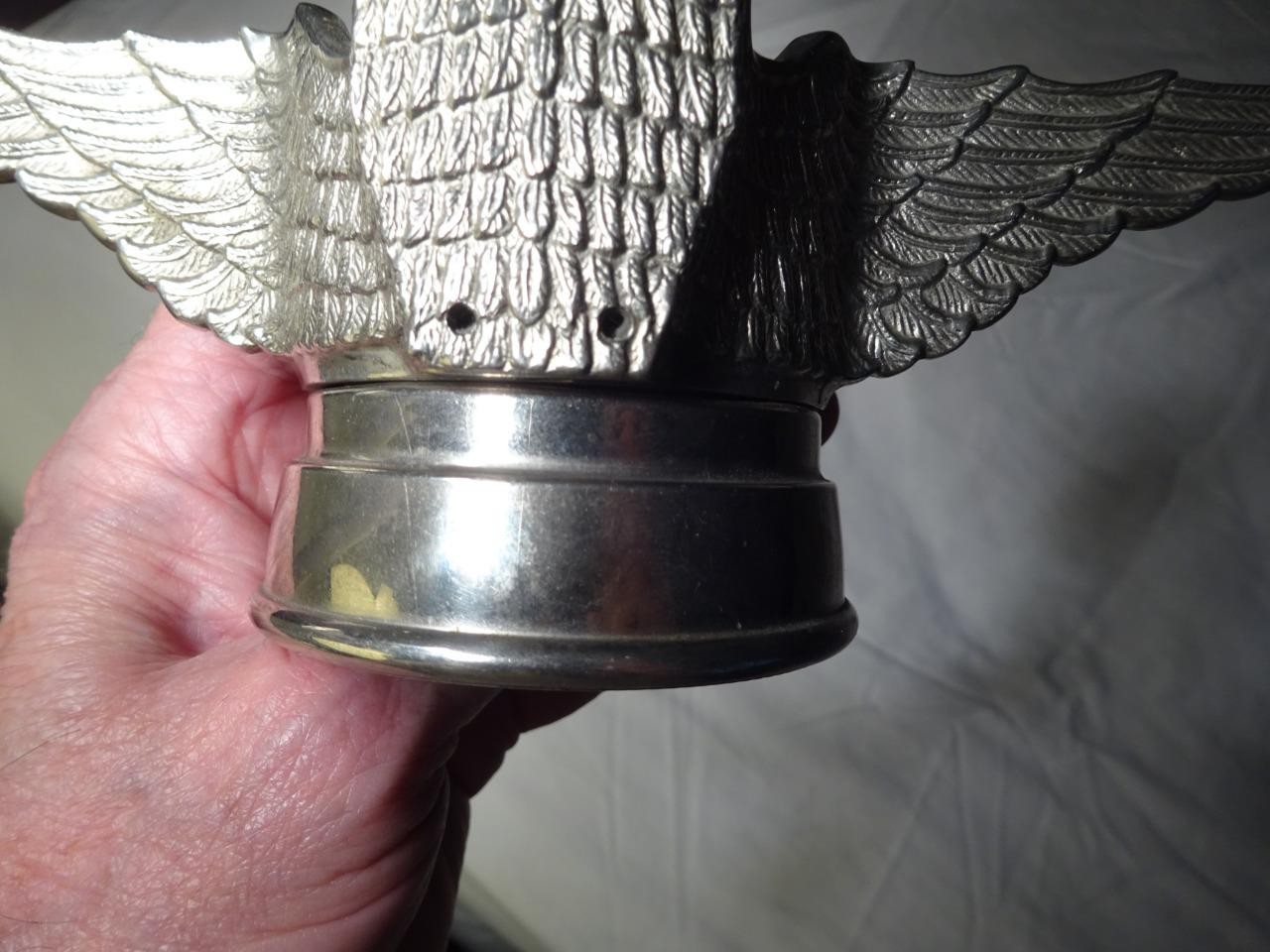 ANTIQUE WINGED EAGLE BOYCE MOTO-METER RADIATOR CAP HOOD ORNAMENT Minty