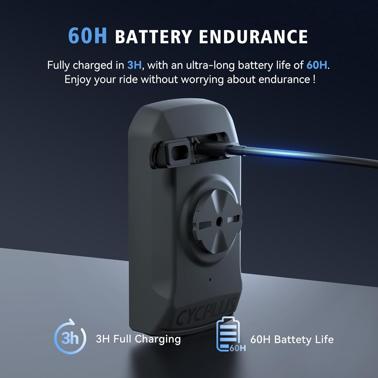 CYCPLUS M1 GPS Wireless Bike Computer Digital Speedometer with Bluetooth/ANT+