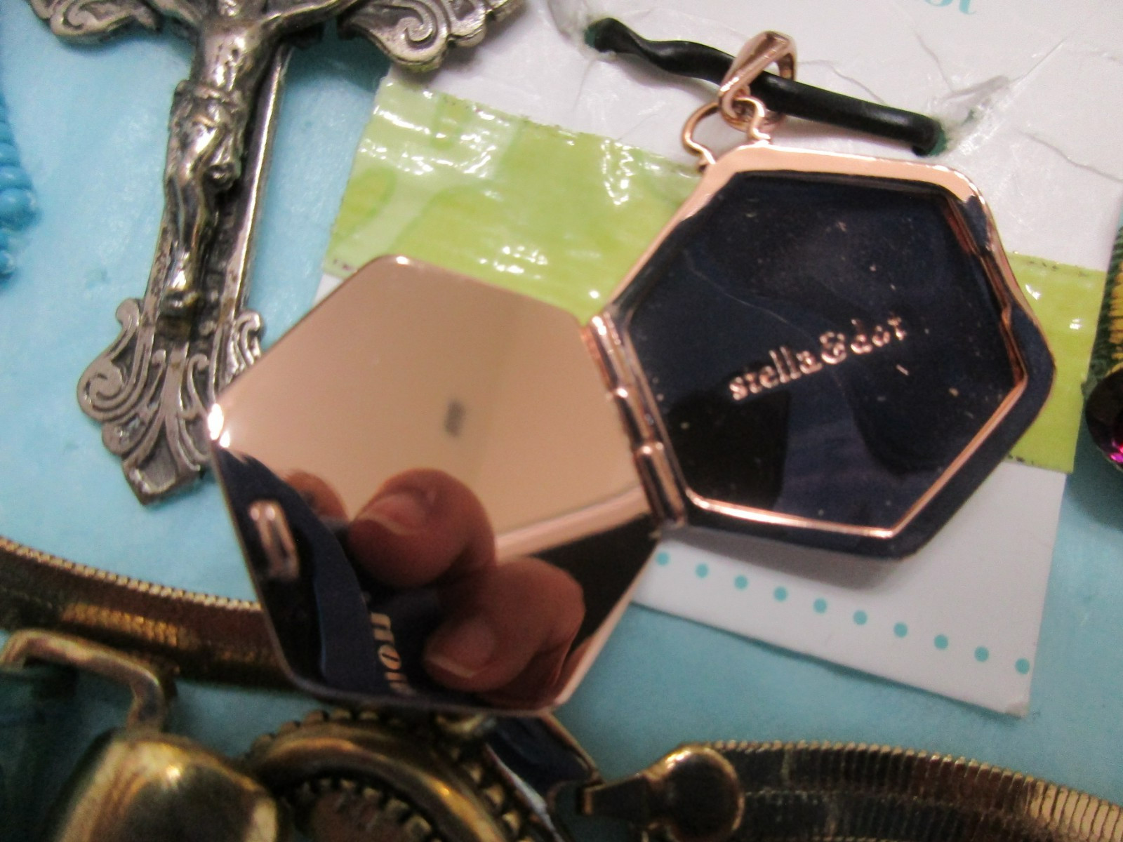 Vtg to Now Lot JEWELRY WEISS C.TRIFARI,925 Swiss Piano+Cameo Locket brooch,ring+