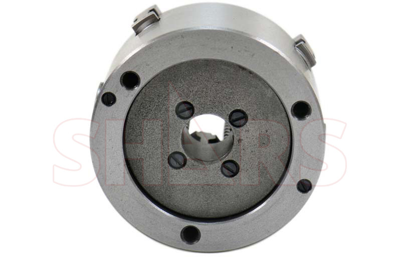 4" 4 Jaw Self Centering Lathe Chuck with 2 Set Jaws + .003" TIR Certificate #[
