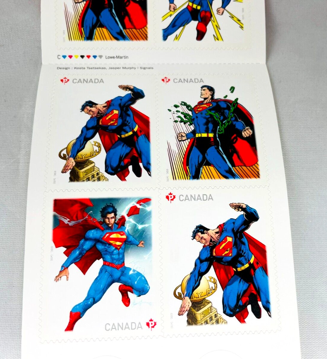 SUPERMAN 75TH ANNIVERSARY BOOKLET 10 STAMPS COLLECTORS EDITION IN FULL COLOR