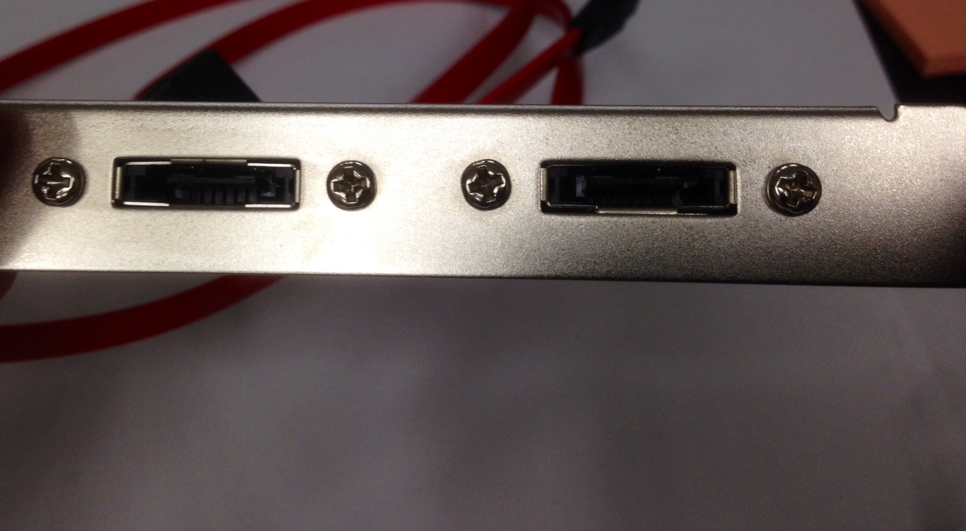 Dual Port SATA Serial ATA Cable to eSATA Bracket Adapter Cable