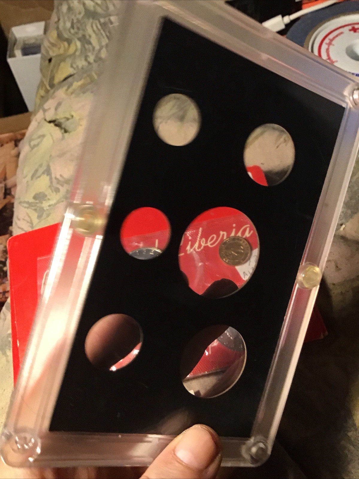 1972 RePublic Of Liberia Proof Set ,original Box,paperwork,&display Case