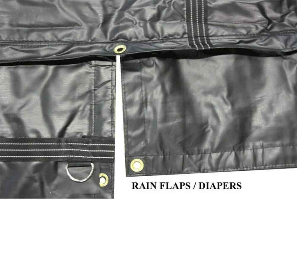 Heavy Duty 18oz Lumber Tarp 20x27 (6' Drop) - Stainless Steel D-Rings