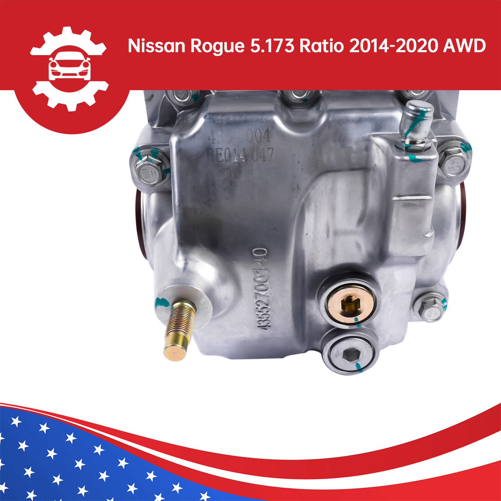 Carrier/Differential Rear AWD for Nissan Rogue 14-20 5.173 Ratio 24027-7FV0A