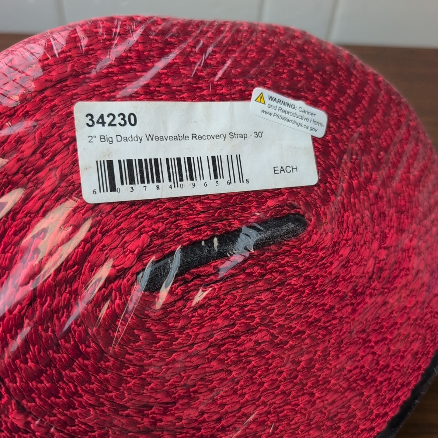 SpeedStrap Red 14,000 lb Heavy Duty 2" Big Daddy Weavable 20' Recovery Strap