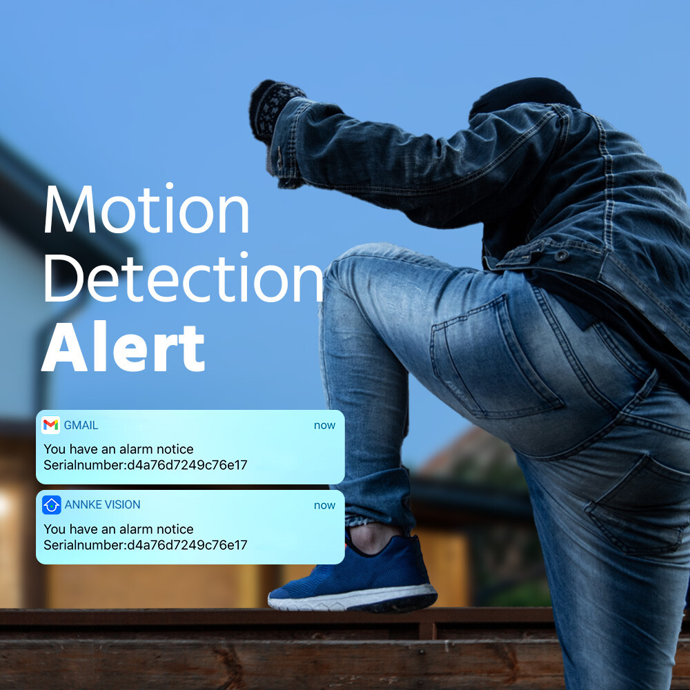 ANNKE 8CH DVR 5MP Audio Security Camera System Human Detection Color Night IP67