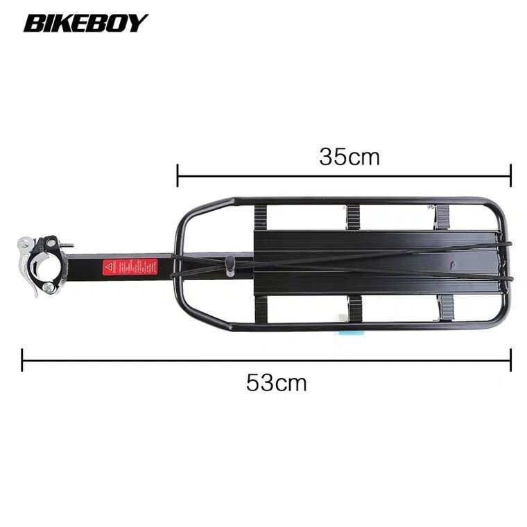 Rear Bike Rack Cargo Rack Alloy Luggage Carrier Bicycle 110 Lbs Capacity Holder