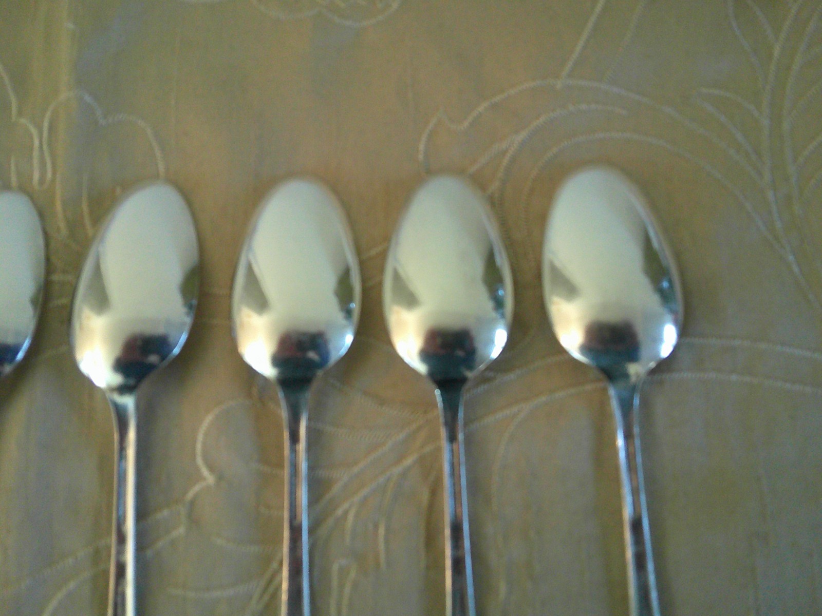 Exquisite Wm Rogers & Son Eight Five O'Clock Spoons IS Silverplate 1940