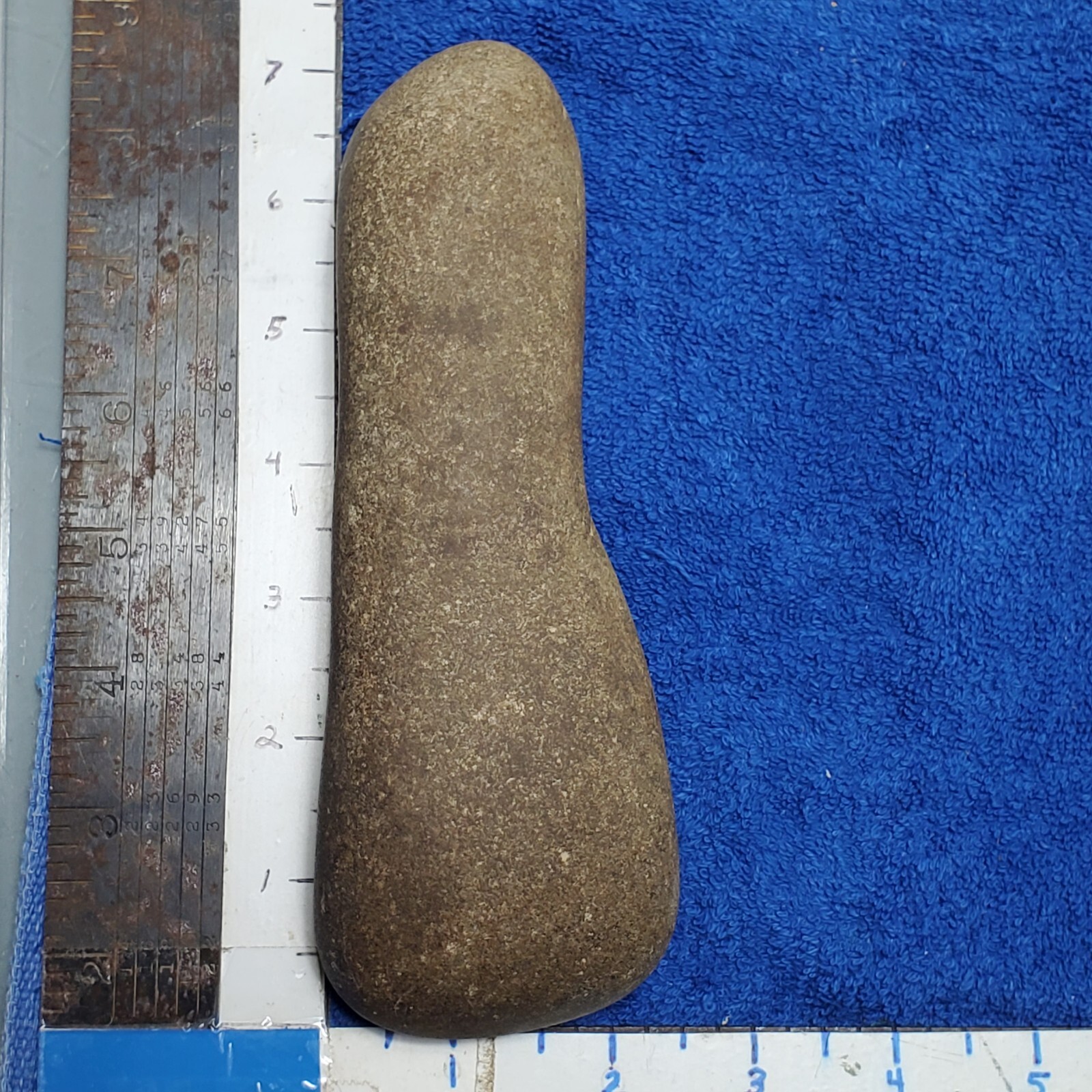 Celt Artifact 7" Indian Hardstone Club Polished Native Stone Tool Pennsylvania?