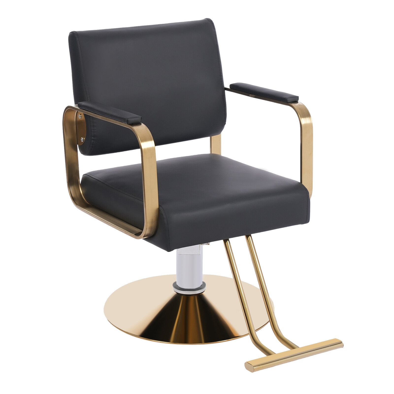 Salon Chair with Footrest For Hair Stylist Barber Height Adjustable 18.5-22 in