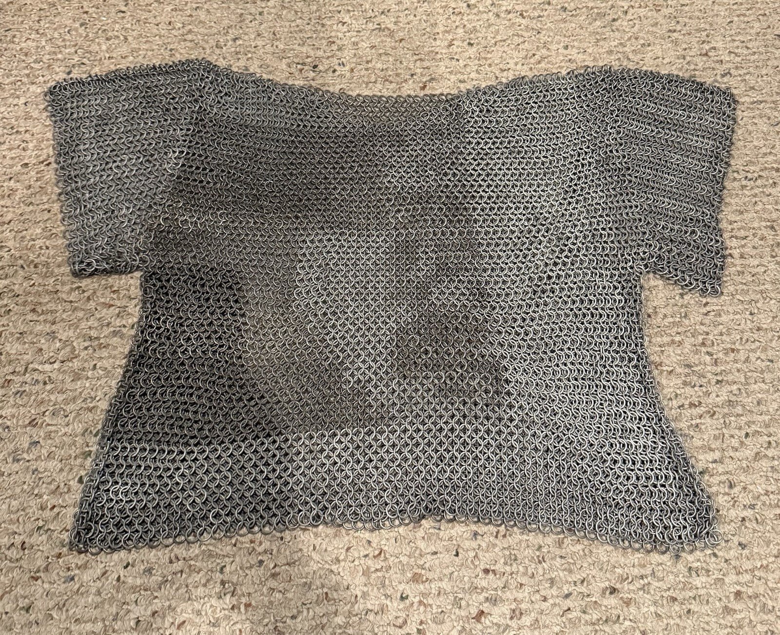 Medieval Chainmail Shirt Butted Rings Steel Chain Armor Fast Shipping