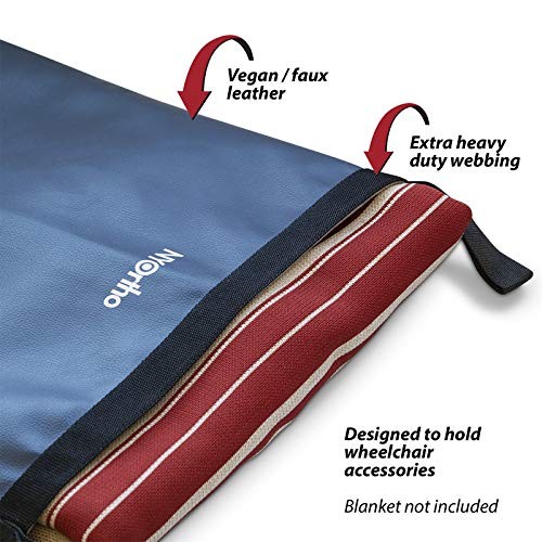 NYOrtho Wheelchair Footrest Bag/Leg Rest 22" - 26" Single (1), Blue