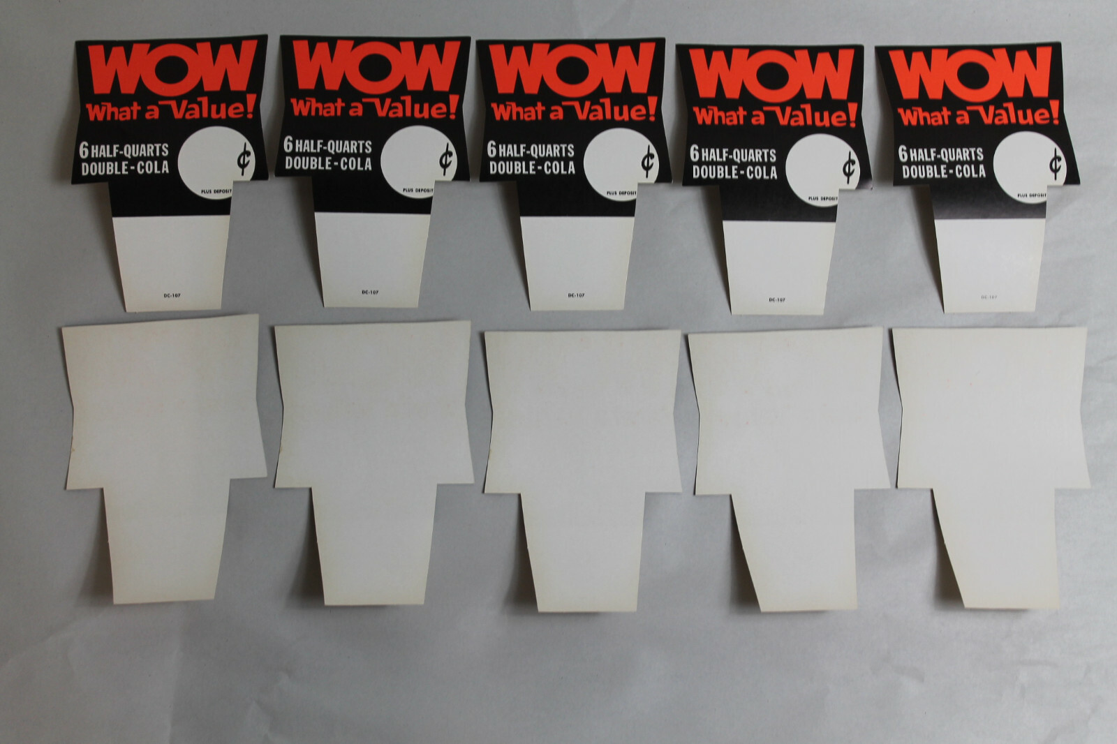 VINTAGE DOUBLE COLA ADVERTISING Cards Sign WOW LOT OF 10