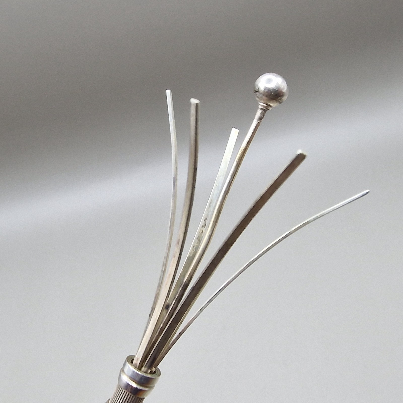 Sterling Silver Cocktail Swizzle Stick by Ramsden & Roed Ltd, London 1983